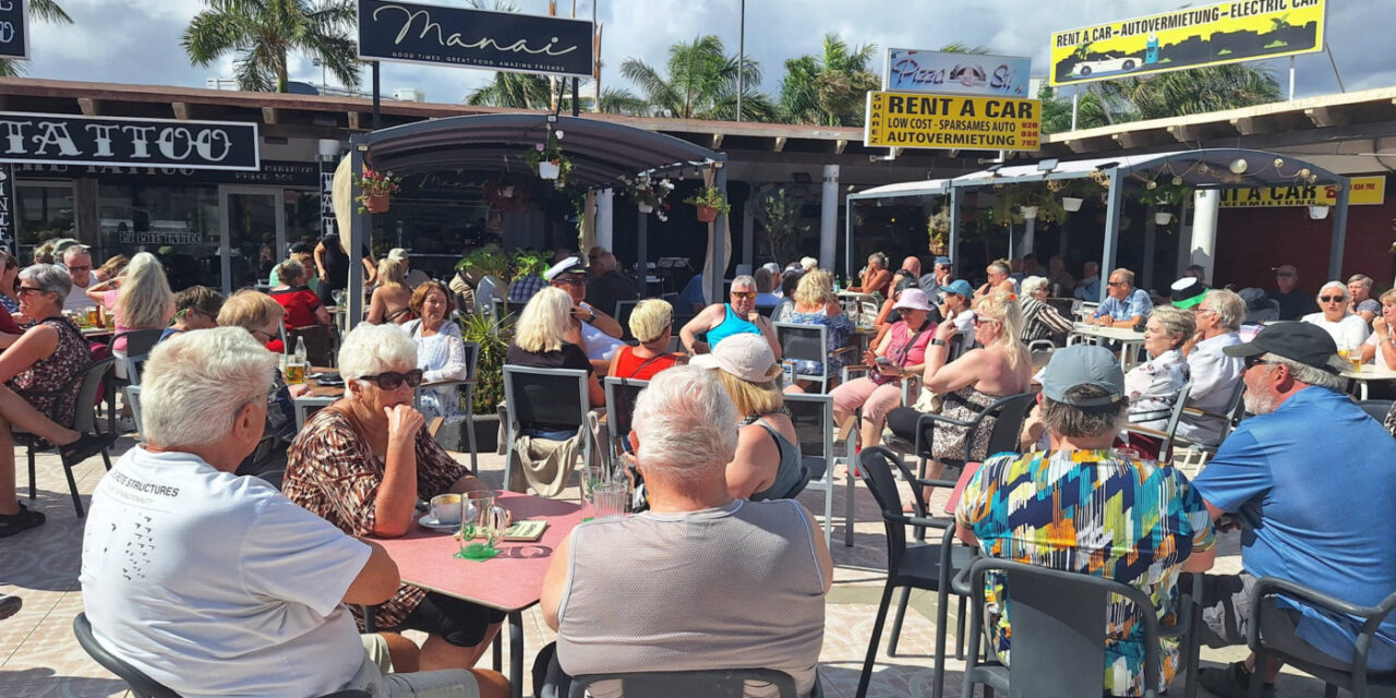 Mikil aðsókn að söngstund Önnu Leu og Bróa á Gran Canaria 