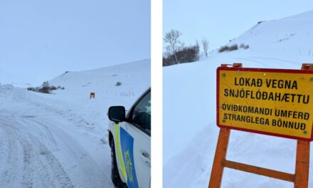 Göngubann við varnargarðana á Siglufirði vegna snjóflóðahættu