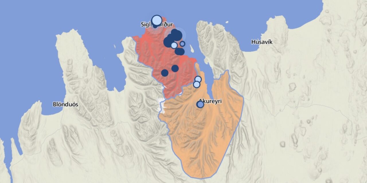 Snjóflóð féll við Stóra-Bola á Siglufirði í dag