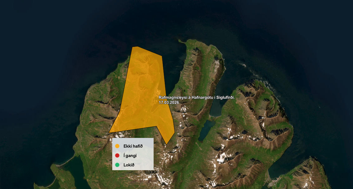 Prófanir valda rafmagnsleysi í Siglufirði og nágrenni