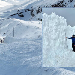 Stórbrotnar myndir Ingvars Erlingssonar ljósmyndara af snjóflóðinu sem féll yfir veginn