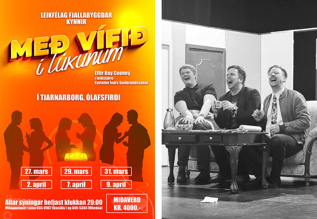 Leikfélag Fjallabyggðar frumsýnir Með vífið í lúkunum 27. mars