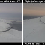 Stórhríð yfir landinu og Siglufjarðarvegur á óvissustigi